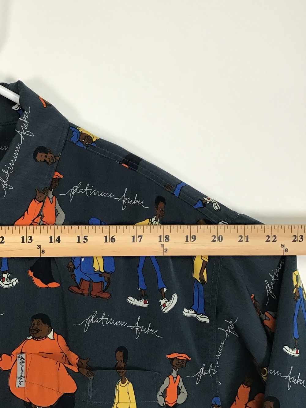 Vintage Platinum FUBU men’s Fat Albert short sleeve button up shirt XL - Picture 8 of 9